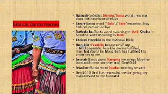 Bantu IsraelitesÂ­-Day to day Bantu words that are actually Hebrew