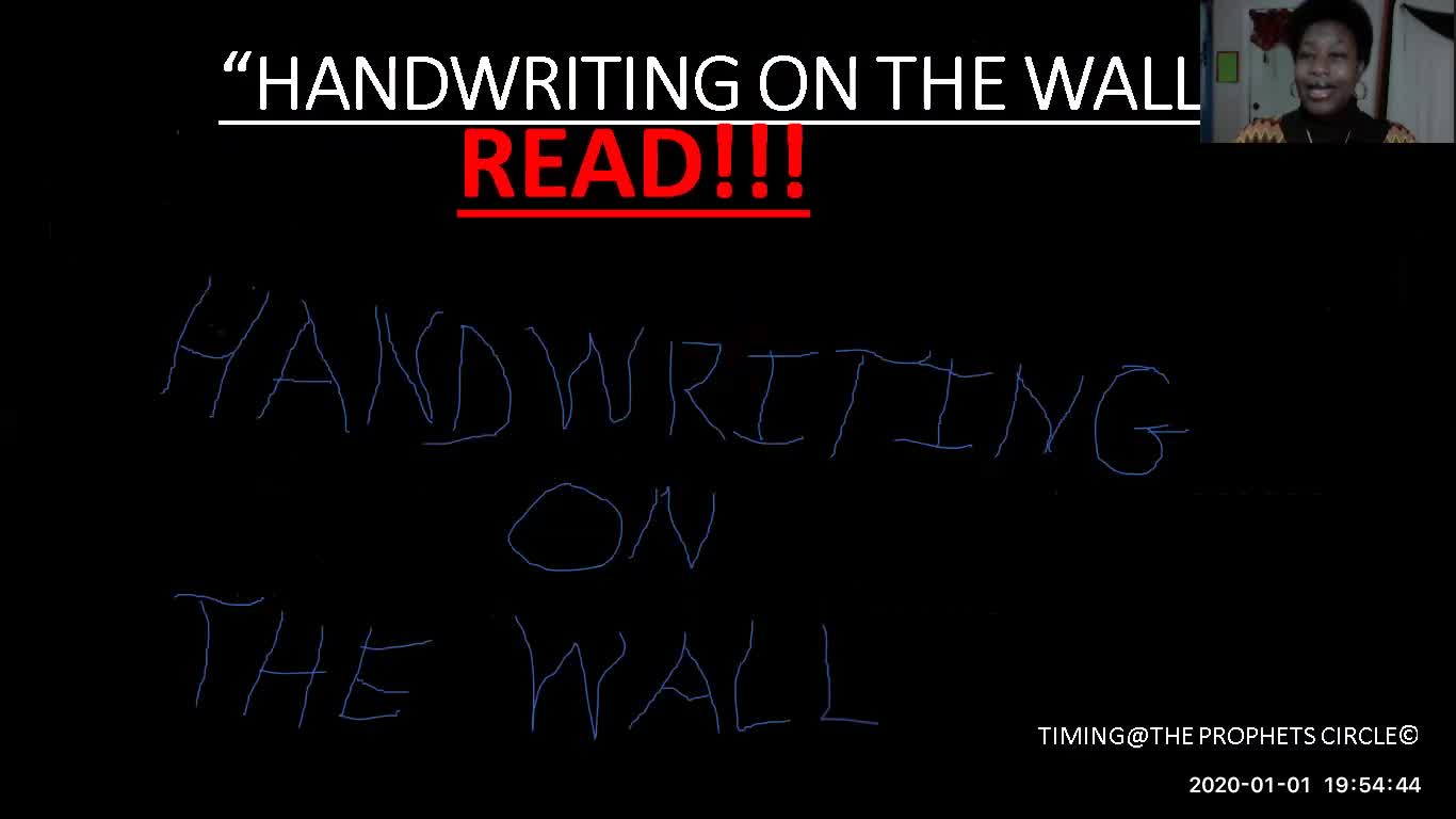 HANDWRITING ON THE WALL (PART -1)