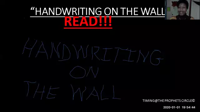 HANDWRITING ON THE WALL (PART -1)