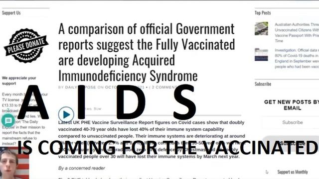 AIDS IS COMING FOR THE VACCINATED IN A FEW MONTHS!!! (NEW)
