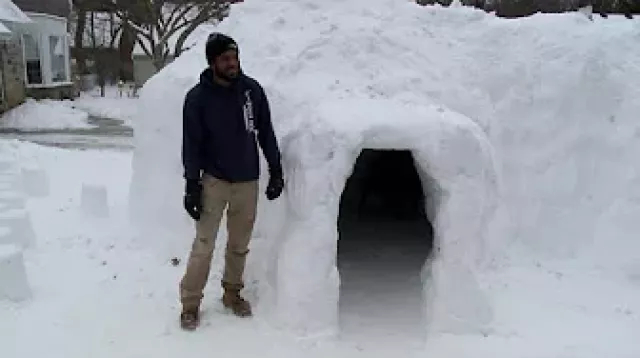 Ohio man builds igloo featuring multiple rooms — and he’s not done yet