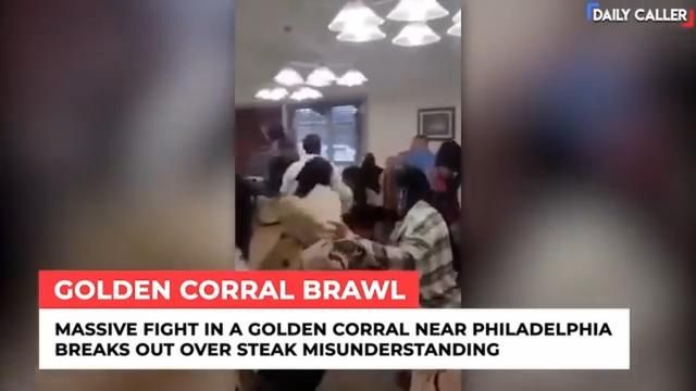 Golden Corral Breaks Out Into A Massive Brawl