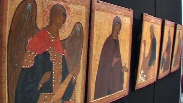 RUSSIAN ICONS ON DISPLAY IN MOSCOW