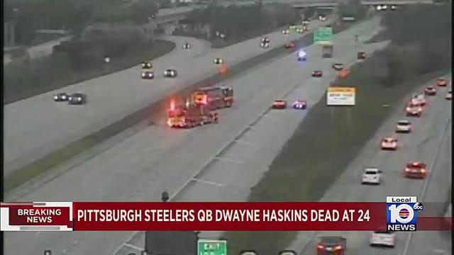 NFL Quarterback dies trying to cross a highway. Dwayne Haskins Jr.