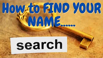 How to Find Your Name in the Sephardic Brew Database...