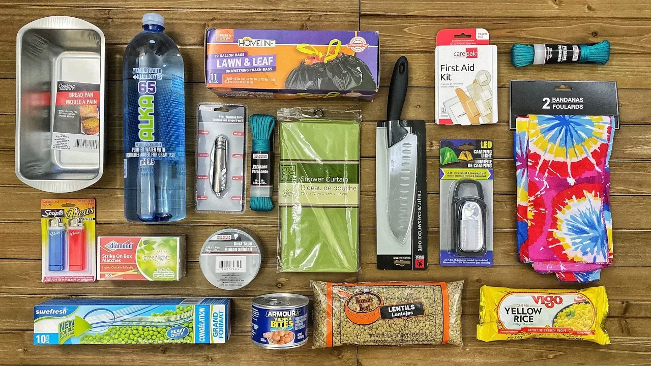 $20 Dollar Tree Survival Kit - 7 Day Survival Challenge - The Build