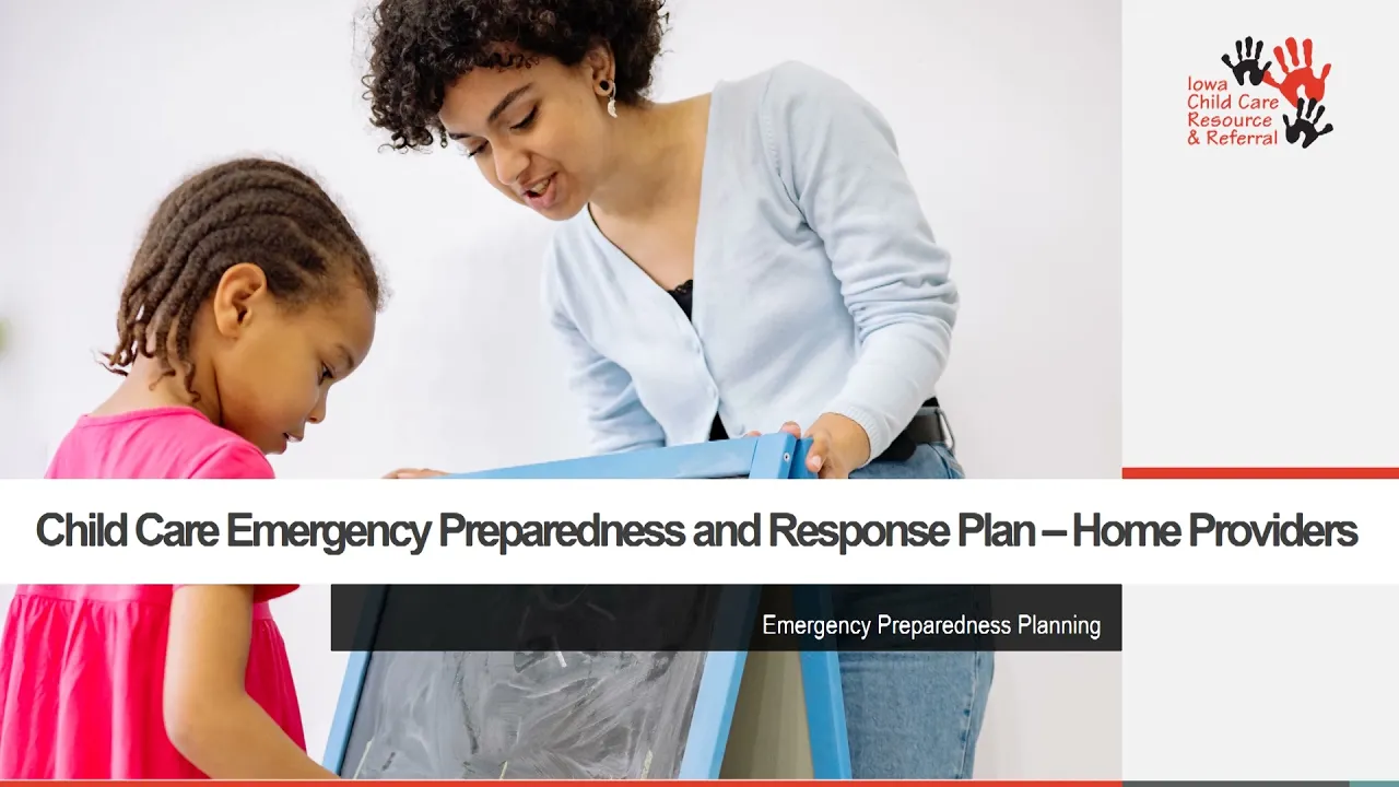 Emergency Preparedness and Response Plan - Template for Child Development Homes