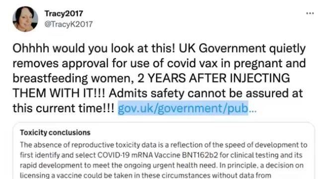 UK Gov Admits Safety Of The COVID Jab For Pregnant Women Unknown After 2 Years Of Claiming It's Safe