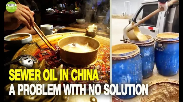 More than 10% of Chinese people consume sewer oil every day/Hotel workers recycle sewer oil