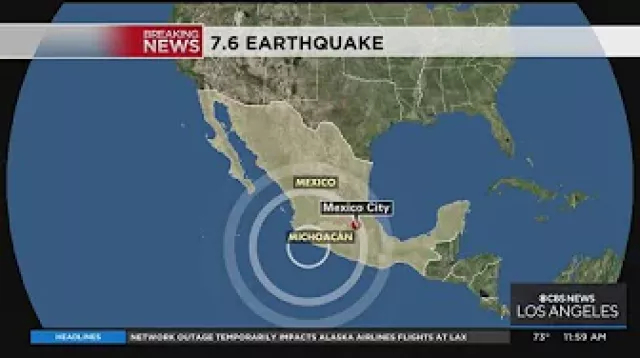 Massive 7.6 Magnitude earthquake strikes Mexico's Pacific coast