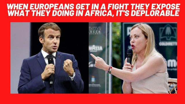 Italy Giorgia Meloni tells how France Emmanuel Macron created mass migration from Africa