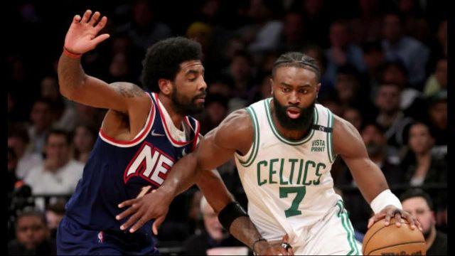 Celtics Jaylen Brown disagrees with terms of Kyrie Irvings return to Nets
