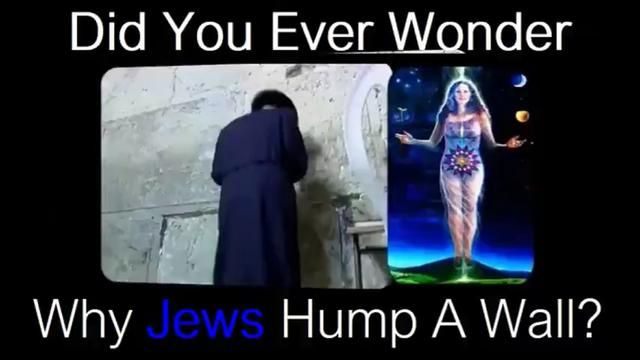 Obscene Jewish Gesture at the WAILING WALL: How Jews Hump Satan
