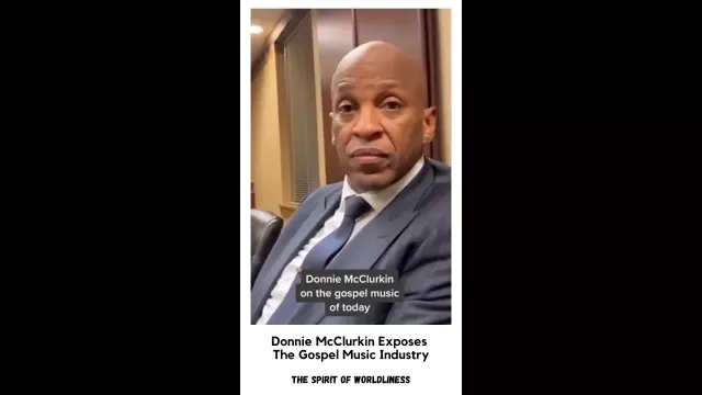Donnie McClurkin Exposes The Gospel Music Industry | The Spirit Of Wordliness