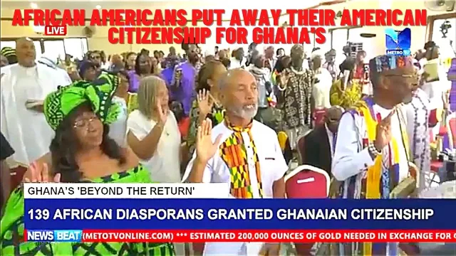 African Americans escapes to Ghana and receives Ghanaian citizenships