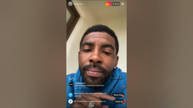Kyrie Irving livestream message to ''Powers that be'' Part 1 | we wont BACK DOWN