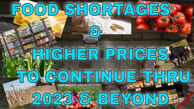 TWELVE FOODS THAT WILL BE IN SHORTAGE THROUGH 2023 & BEYOND