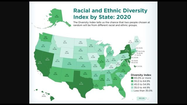 US Counties Become More Diverse Nationwide
