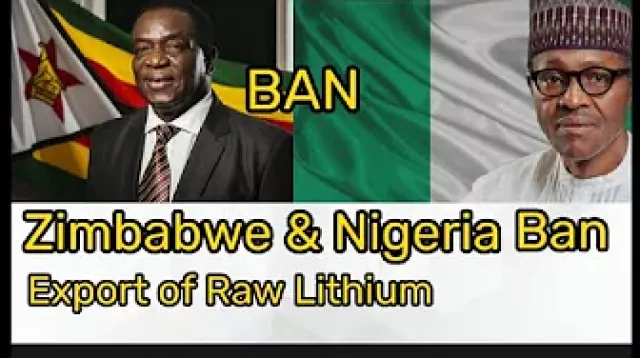 ZIMBABWE & NIGERIA Banned the export of Raw Lithium. African presidents are they slowly WAKING up??