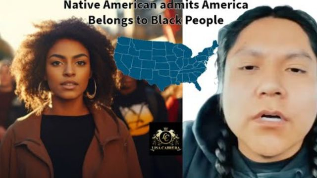 Native American Man acknowledges that the United States rightfully belongs to Black People