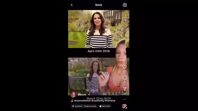 Evidence that the Kate Middleton video was a CGI deep fake