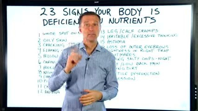 23 SIGNS YOUR BODY IS DEFICIENT IN NUTRIENTS
