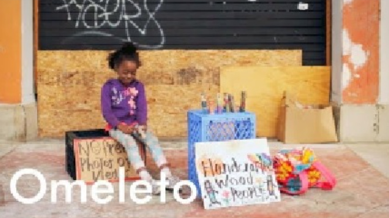 Jada (short film): A homeless 7-year-old who lives on the beach makes and sells 'stick people' to get by.