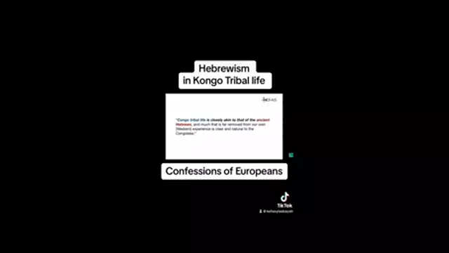 Hebrewism in Kongo tribal life