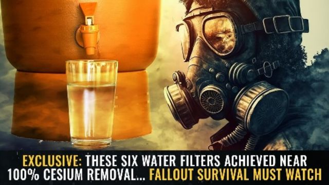 These SIX water filters achieved near 100% CESIUM removal... FALLOUT SURVIVAL MUST WATCH