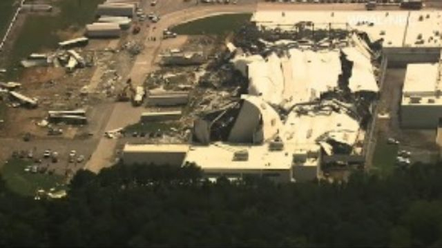 Pfizer facility in NC destroyed by a tornado packing winds of up to 135 mph