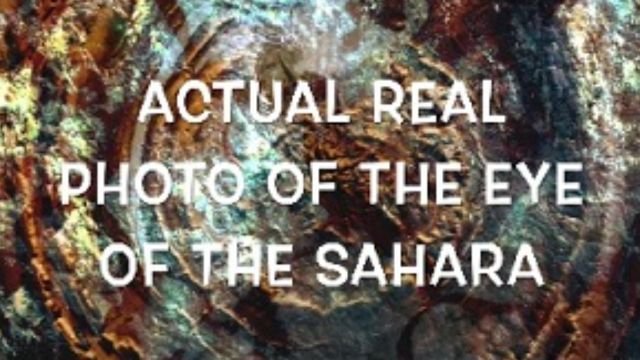 Biblical Tree Remains, The Eye of the Sahara