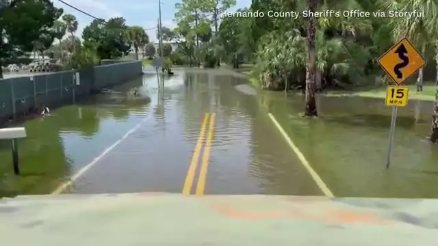 Videos show Hurricane Idalia storm surge, damage in Florida