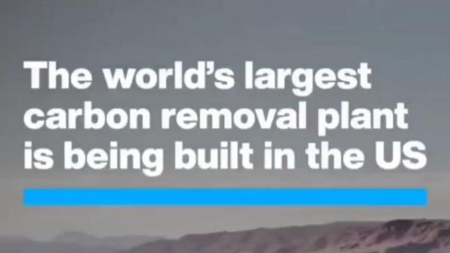 WEF - Carbon removal plant to remove carbon from the atmosphere