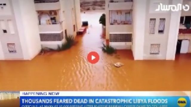 An estimated 3,000 people have been killed so far and at least 10,000 people missing after a powerful storm caused catastrophic flooding in Libya.