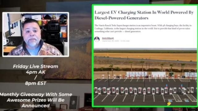 THE BIGGEST EV CHARGING STATION IN THE WORLD IS RUN BY DIESEL POWERED GENERATORS