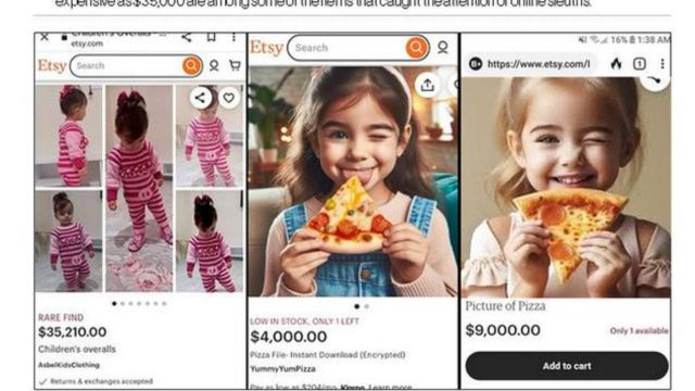 PEDOPHILIA, Nothing To See Here! It's 'Normal' For People To Sell 'Pizza' On Etsy For $4,000!
